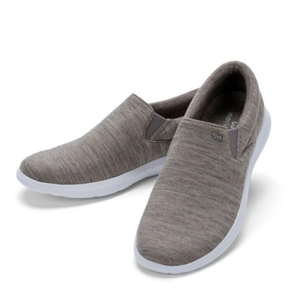 New Merinos Slip On Shoes Womens 11 Sand Beige White Loafers